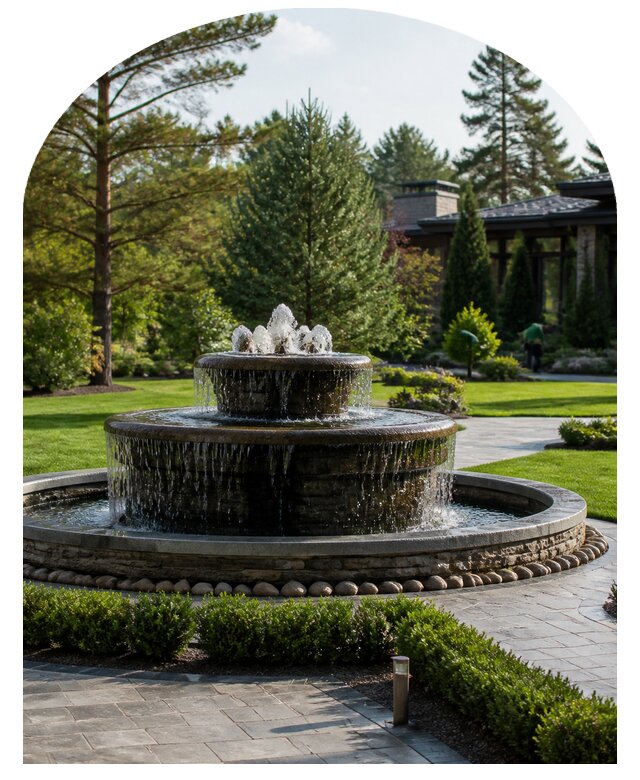 Фонтан на участке под ключ в Соликамске от 25763 р. | Метпроект-Слк